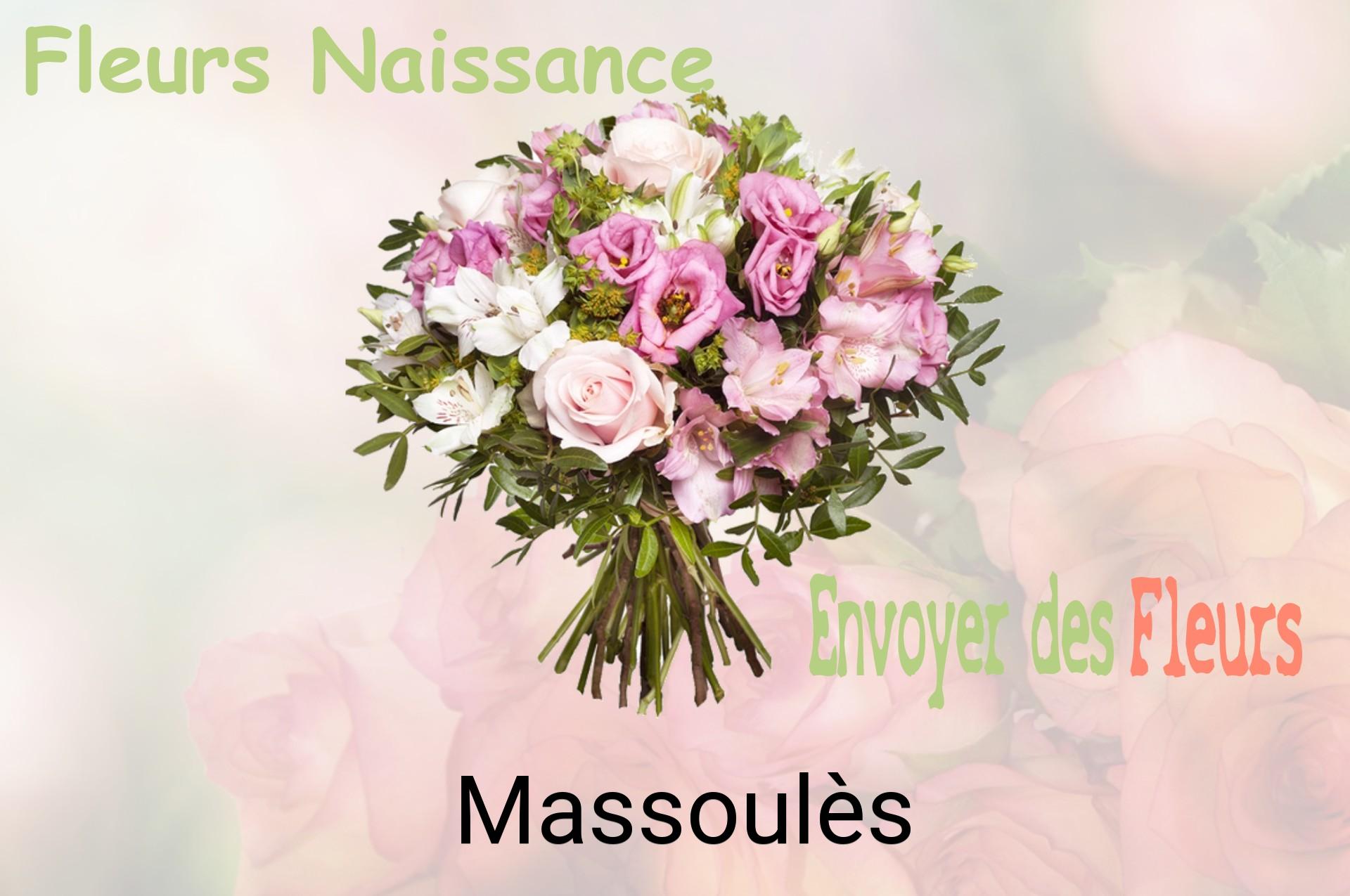 Bouquet de fleurs de naissance livré à Massoulès